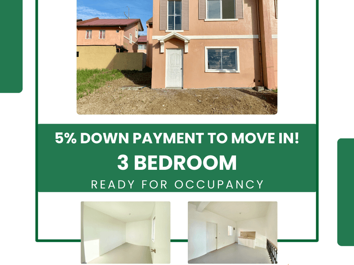 5% DP IN 6 MONTHS TO MOVE IN! RFO HOUSE AND LOT IN CAMELLA ALTA SILANG