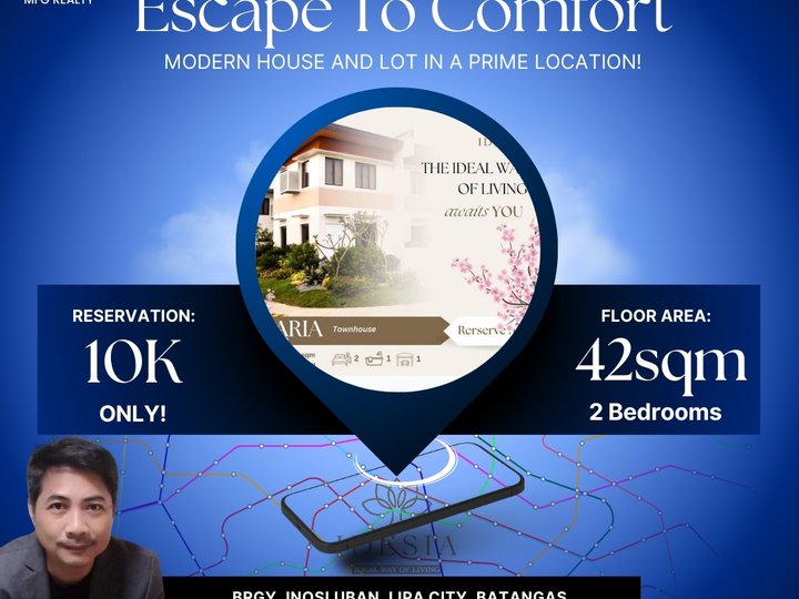 Escape to Comfort: Modern Aria Townhouse Unit in Lipa's Prime Location!