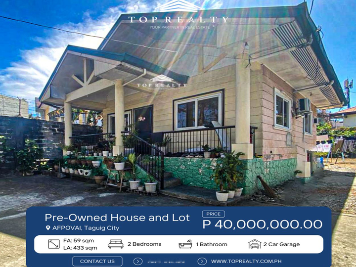 2BR Two Bedroom Single Attached House For Sale in Taguig, Metro Manila