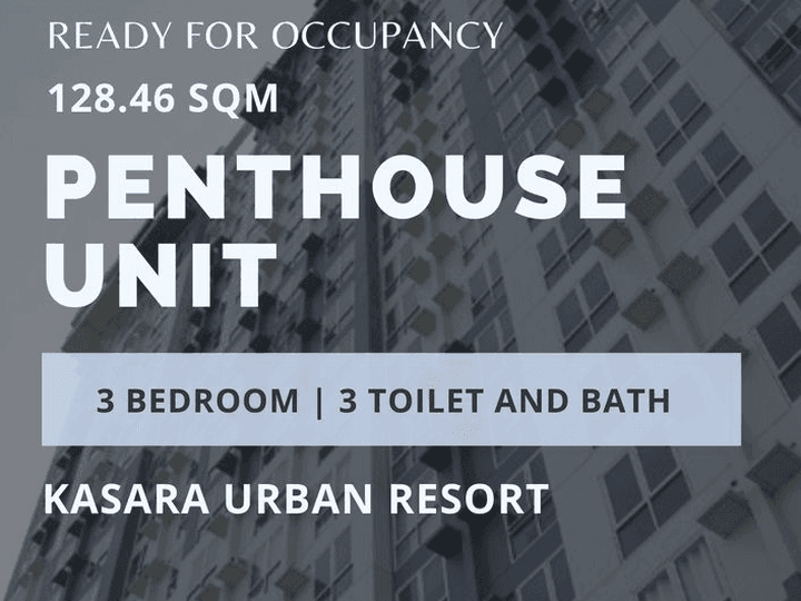 Condo Ready for Occupancy near Ortigas Affordable Penthouse 129 sqm