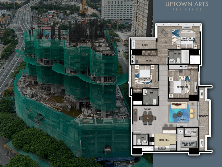 125.50 sqm 3-bedroom Bgc Condo For Sale Uptown Arts The Fort Taguig