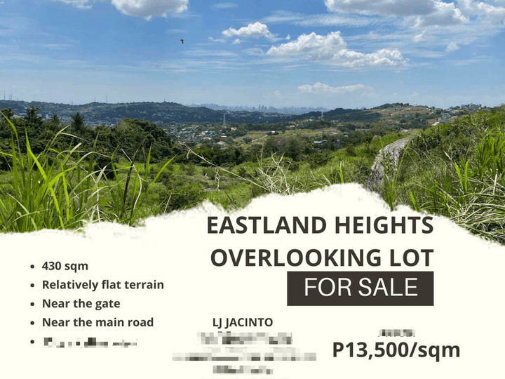 430 sqm Eastland Heights Antipolo Lot for Sale