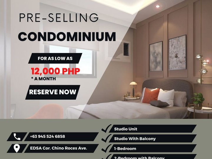 58.00 sqm 2-bedroom Condo For Sale in Makati Metro Manila