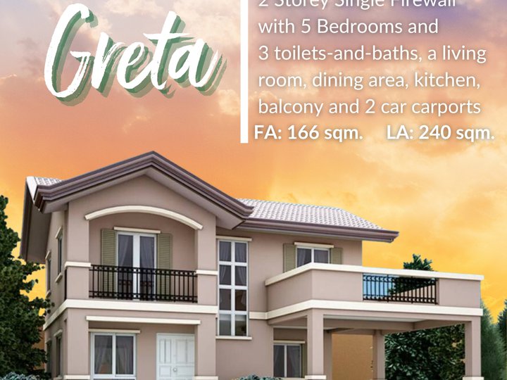 5-BR 2 Storey Single Firewall in Sorsogon City |Greta Unit