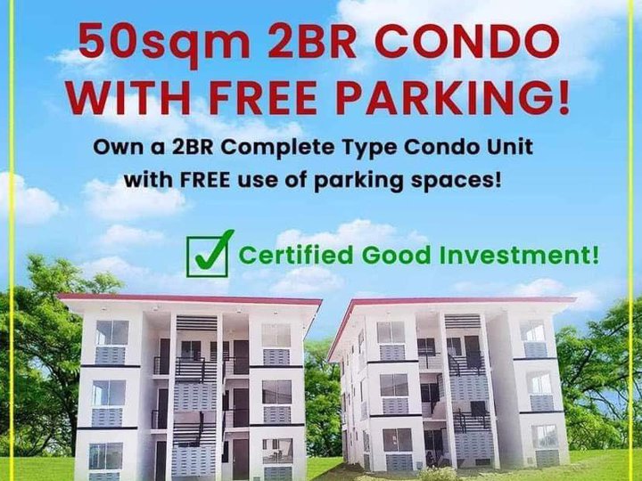 50 sqm 2-Bedroom Condo For Sale in Antipolo Rizal
