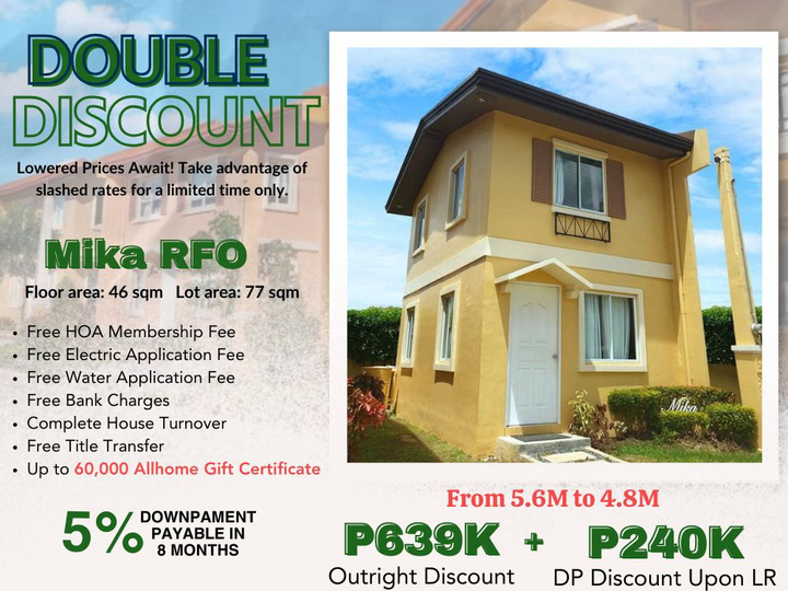 House and lot in Santiago City Ready For occupancy Big Discount