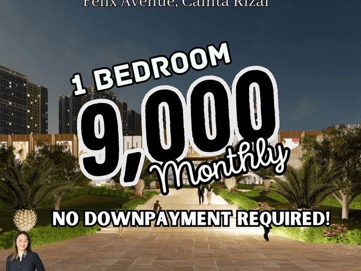 Preselling 31.00 sqm 9,000 Only 1-bedroom Condo Sale in Cainta Rizal