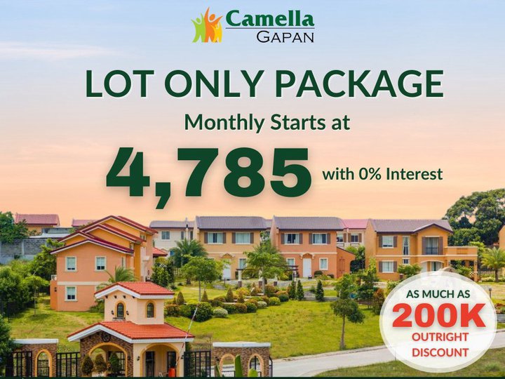 Lot Only Package For Sale in Gapan Nueva Ecija