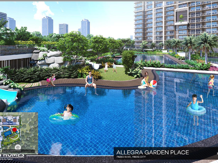 1 BEDROOM END UNIT WITH BALCONY / ALLEGRA GARDEN PLACE NEAR ORTIGAS