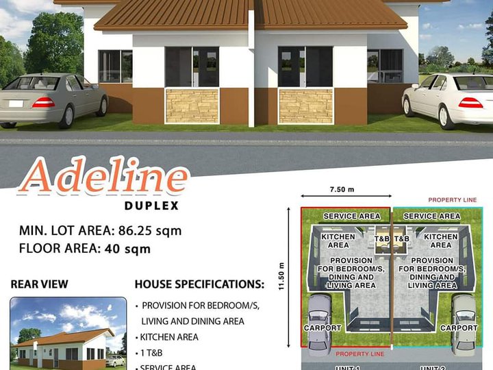 2BR Duplex  GREENMEADOW  For Sale in San Jose Batangas
