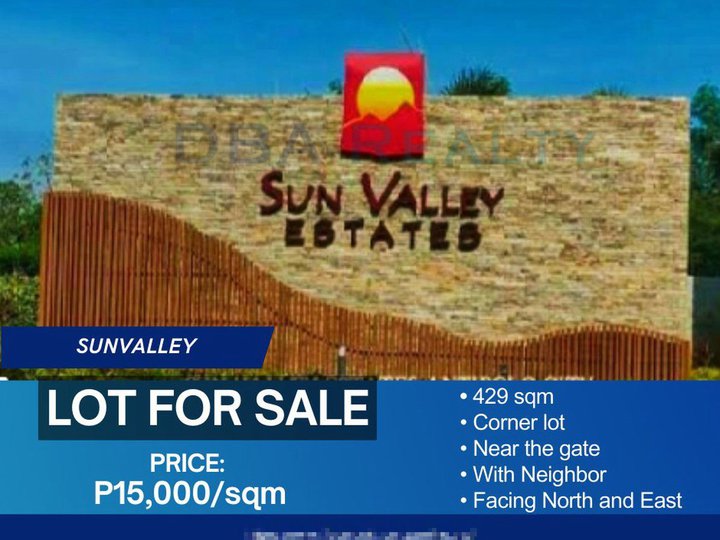 429 sqm Residential Lot for Sale in Sun Valley Estates, Antipolo City