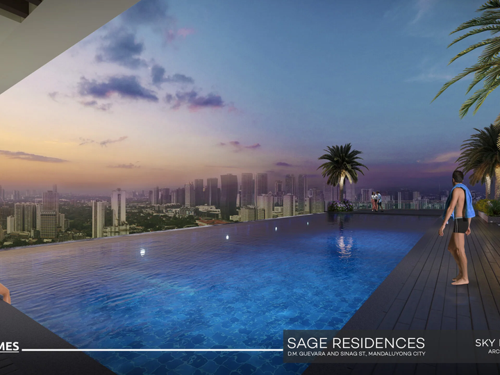 Pre-Selling 2-Bedroom Condo Unit at Sage Residences in Mandaluyong, Near SM Megamall