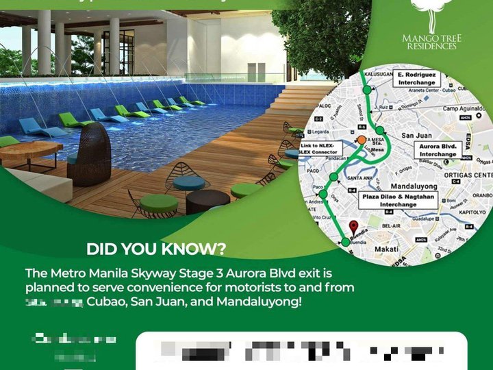 2-bedroom Residential Condo Rent-to-own in San Juan near LRT Greenhills Mango Tree Residences