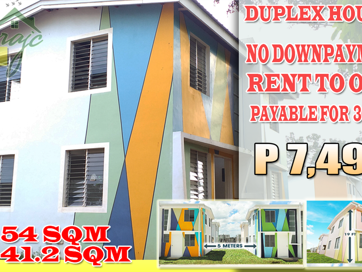 PAGSIBOL VILLAGE - a very affordable Duplex House- P 7490 / mo No DP