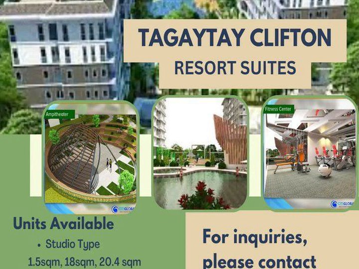 38.00 sqm 2-bedroom Condotels For Sale in Tagaytay Cavite