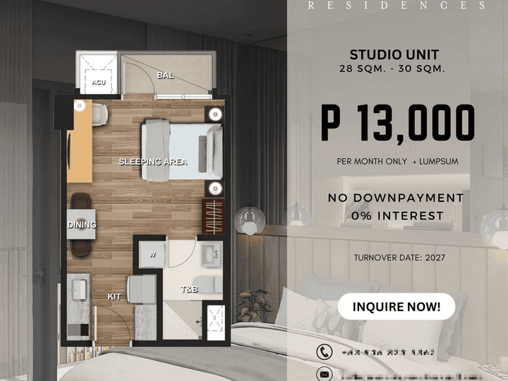 28.00 sqm Studio Condo For Sale in General Trias Cavite