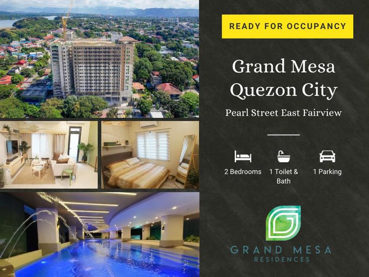 READY TO MOVE in CONDO UNITS in The Grand Mesa Residences Commonwealth Avenue Quezon City