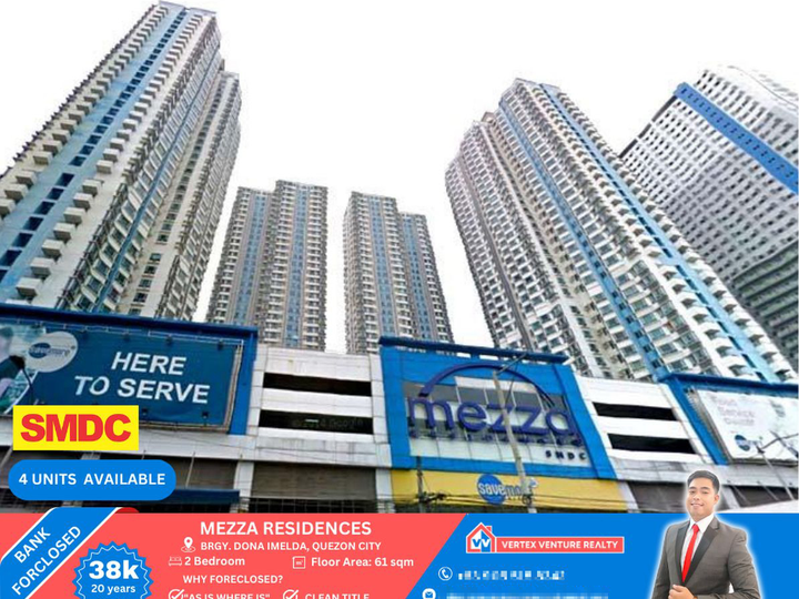 Foreclosed 61.66 sqm 2-bedroom Condo For Sale in Manila Metro Manila
