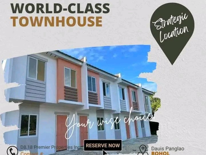 2bedroom Rowhouse for sale Foreign can Own in Island of Bohol