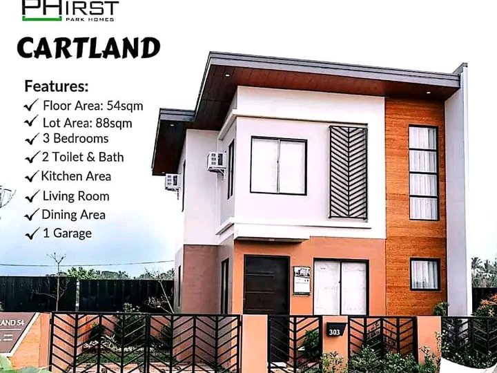 Cartland 54 3-bedroom Single Attached House For Sale Nasugbu Batangas