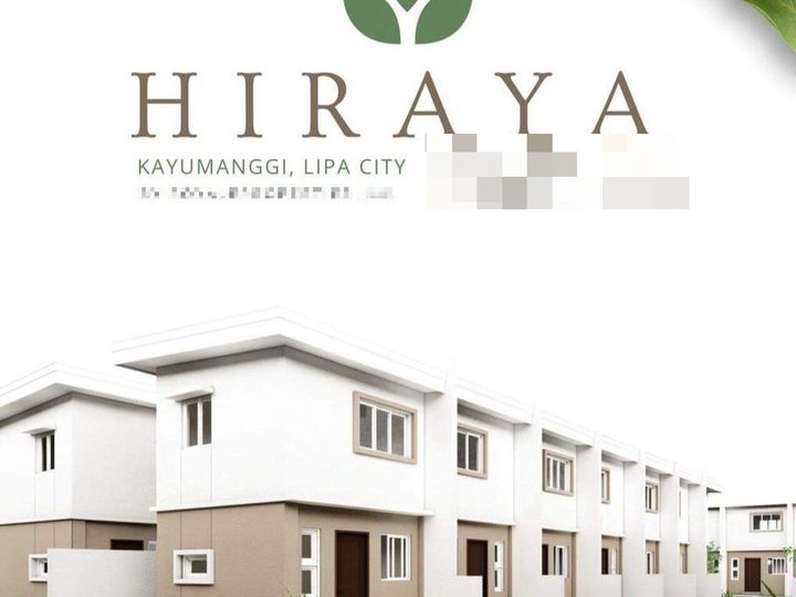 2 BR Townhouse For Sale in Hiraya Place Lipa City Batangas