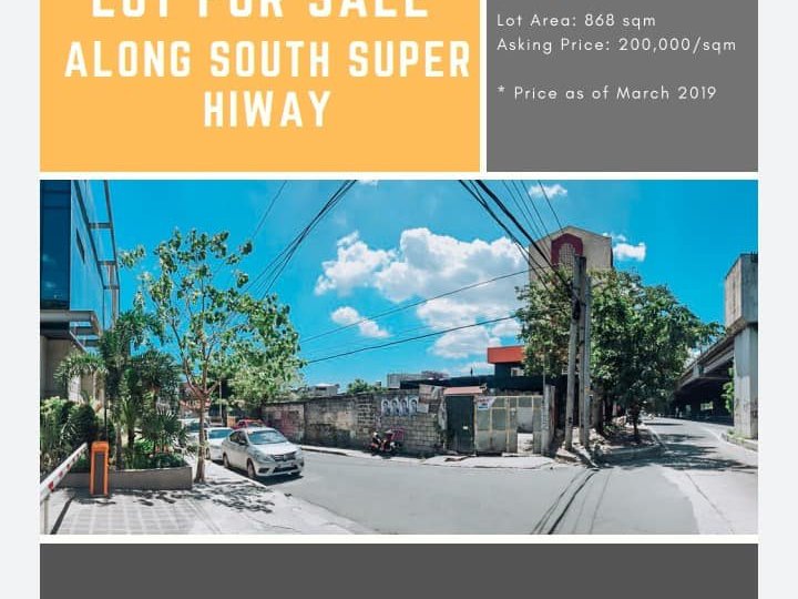 MAKATI Commercial Lot for sale NEAR SOUTH SUPER HIGHWAY (SLEX)