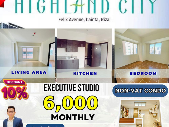 AFFORDABLE STUDIO 6K MO EMPIRE EAST HIGHLAND FOR SALE IN PASIG