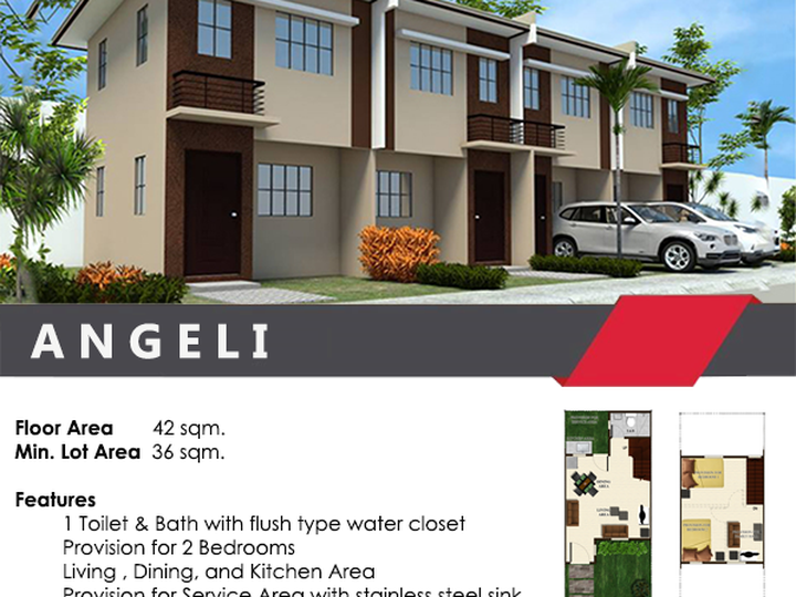 Affordable Angeli Townhouse in Bria Homes