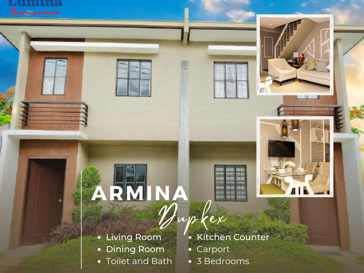 Lumina 3-bedroom Duplex / Twin House For Sale in Sariaya Quezon