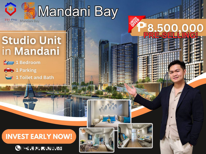 Pre-Selling Studio for Sale in Mandani Bay in Mandaue Cebu