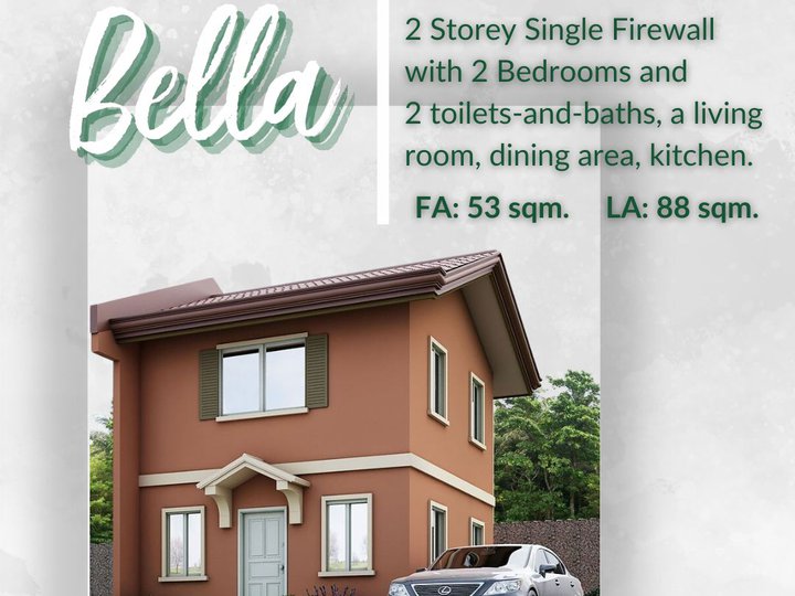 Bella | 2-Bedroom Single Firewall House For Sale in Sorsogon City