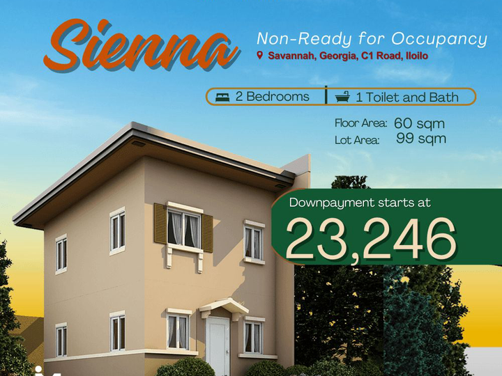 PRESELLING 2 BR SIENNA HOUSE AND LOT FOR SALE IN ILOILO