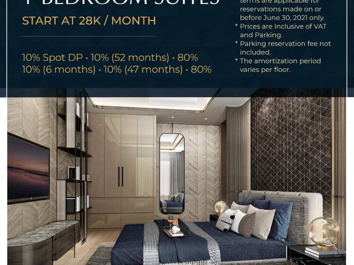 28k/mo. Preselling High End 1 Bedroom at The Velaris Residences Pasig