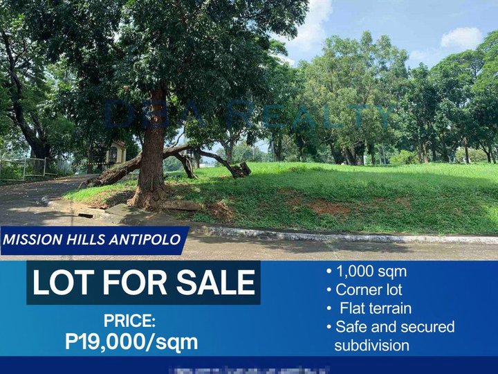 1000sqm Residential Corner Lot For Sale in Sta.Barbara 1 Mission Hills
