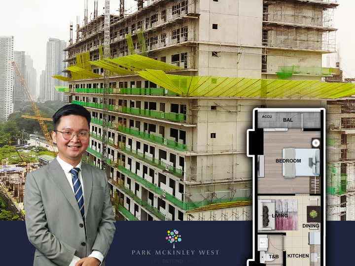 Park Mckinley West 35-sqm 1 bed with balcony Preselling condo for sale