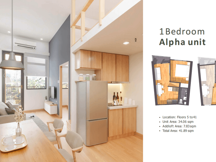Upscale 1-bedroom Alpha Unit at My Enso Loft by PH1 World Developer in Quezon City