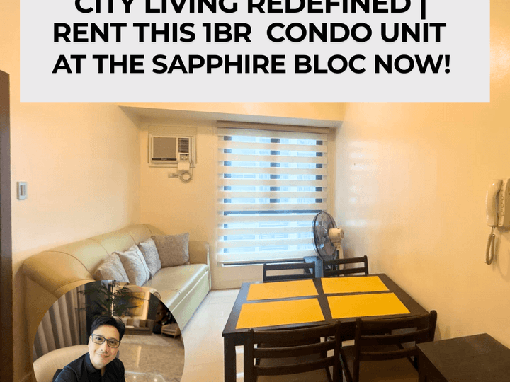 1BR Condo Unit at The Sapphire Bloc Ortigas Center for Rent