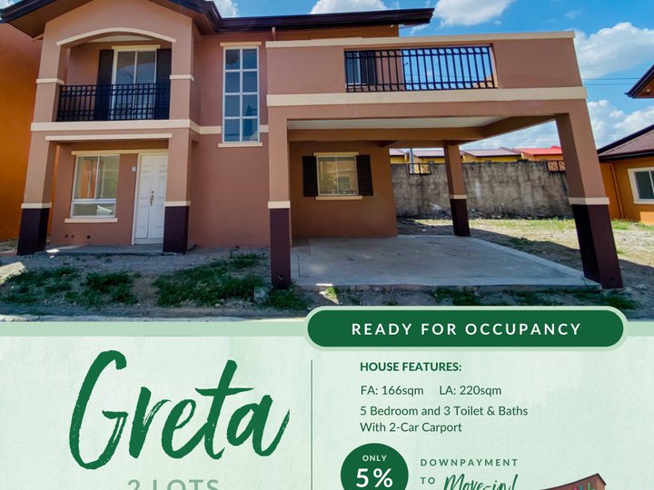 READY FOR MOVING-IN 220sqm 5-BEDROOM w/1-LOT EXTRA GRETA IN TANZA