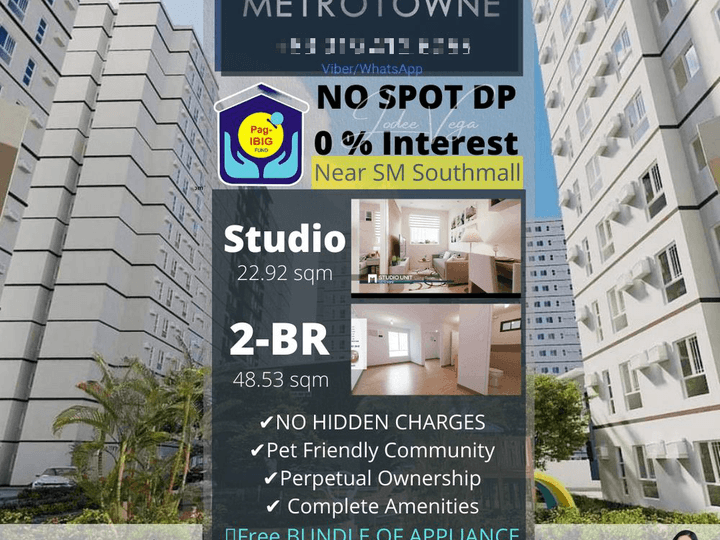 2 Bedroom unit for sale in Las Piñas near SM Southmall