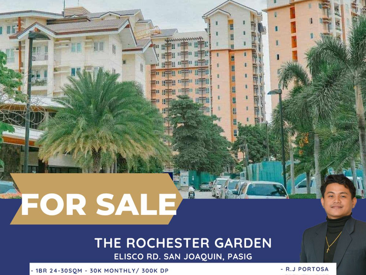 Condo for sale in San Joaquin Pasig at Rochester Garden 1br 2br 3br w balcony 30k monthly