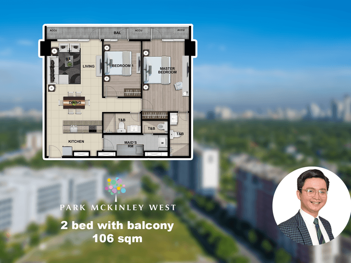 Preselling 2 Bed With Balcony Park Mckinley West Bgc Condo For Sale ...