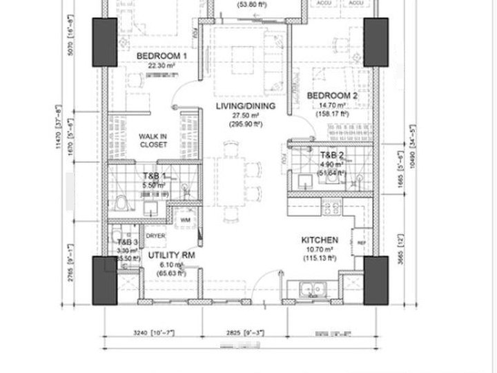 Fortis Residences - 2-bedroom Condo in Chino Roces near Alpha Mall Magallanes