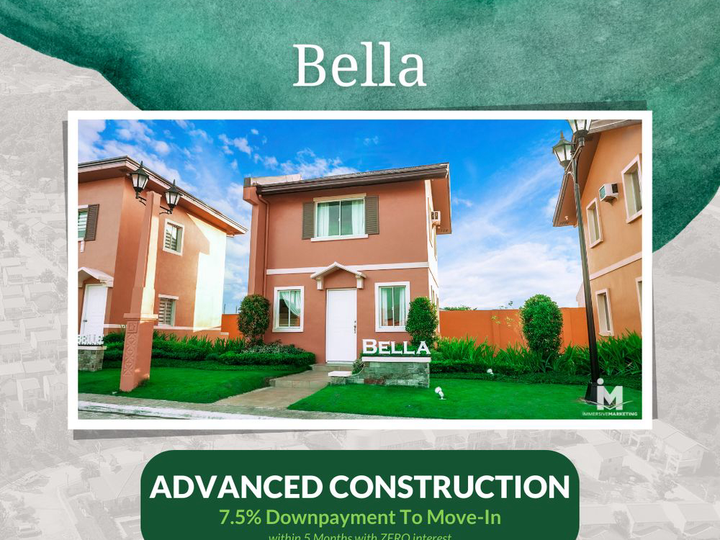 ADVANCED Construction 2-BR Bella model Unit in Camella Bacaolod South