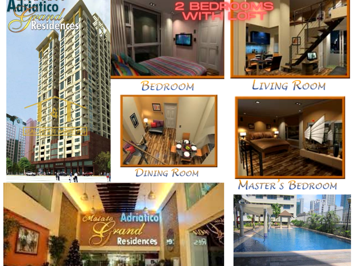 TWO BEDROOMS WITH LOFT CONDO IN MALATE ADRIATICO GRAND RESIDENCES