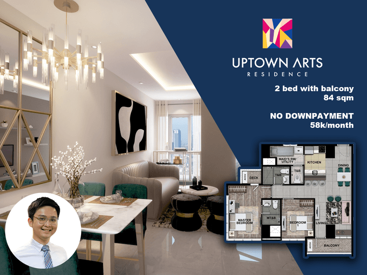 Preselling 2 bedroom Uptown Arts condo for sale Bonifacio Global City