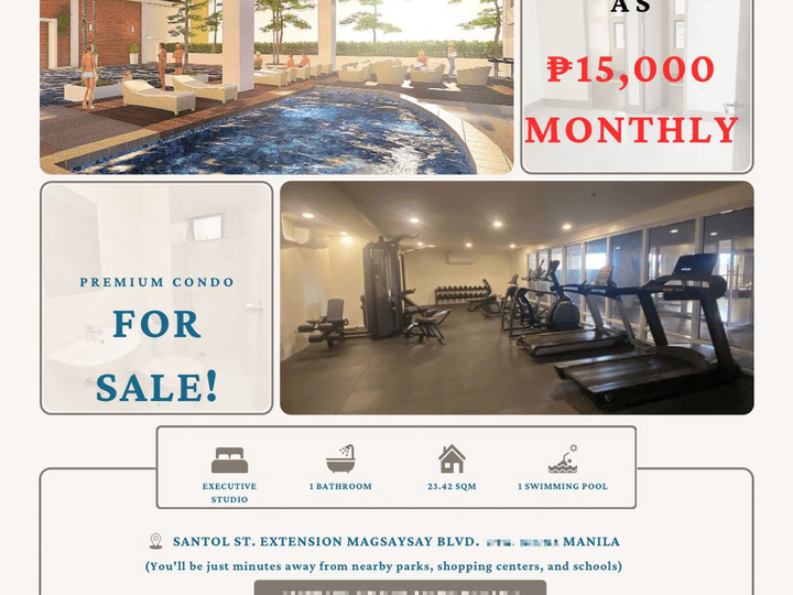 15K MONTHLY | EXECUTIVE STUDIO READY FOR OCCUPANCY | NEAR PUP STA. MESA