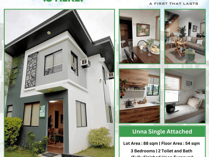 Pre-selling !! 3 bedroom Unna Single Attached at General Trias, Cavite