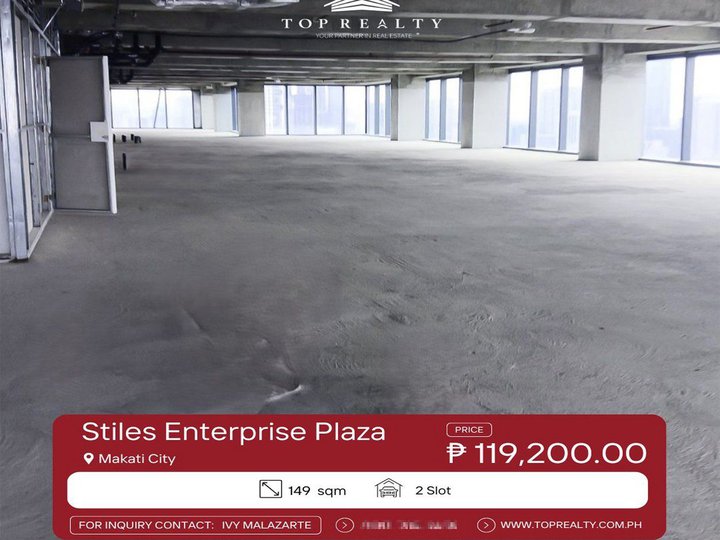 For Lease, 800/sqm Office Space in The Stiles Enterprise Plaza, Makati