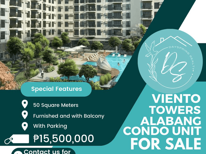 50.00 sqm 1-bedroom Condo For Sale in Alabang Muntinlupa Metro Manila