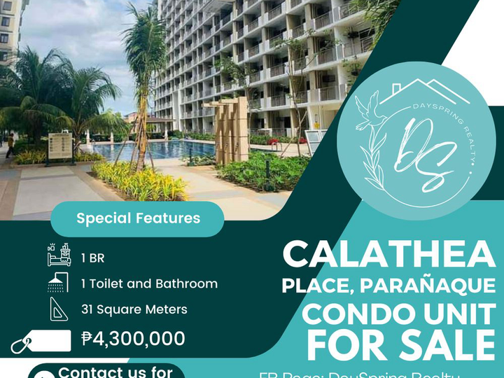 2 Condo Units For Sale in Calathea Place, Paranaque City